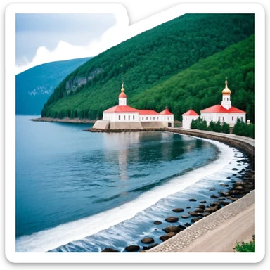 дед мороз с мешком подарков в полный рост sticker