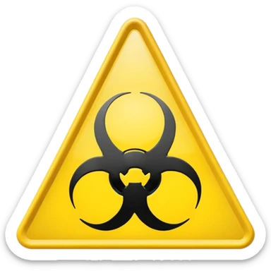 
chemical weapons sign sticker