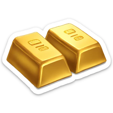 gold bars sticker