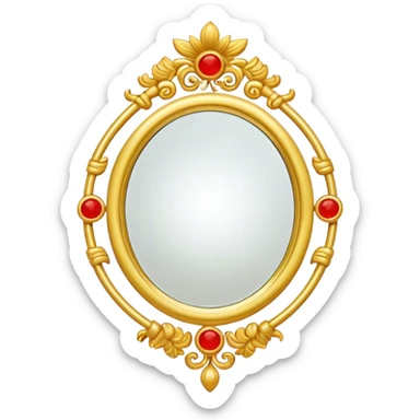 chinese gold mirror sticker
