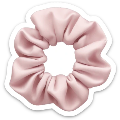 Pale pink Scrunchie  sticker