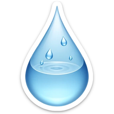 💦 this emoji but coloured white instead of blue sticker