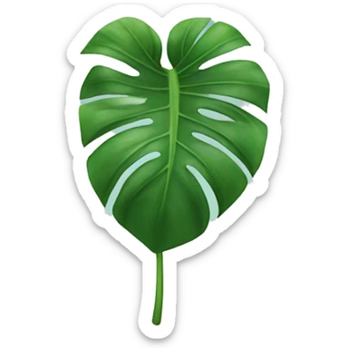 Monstera plant leaf sticker