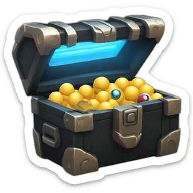 Pokemon Game LootCase Black Color Rich Treasure Legendary Epic Pokeballs and Pokemons Inside sticker