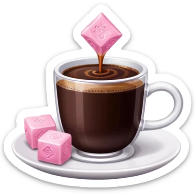 turkish coffe with turkish delight sticker