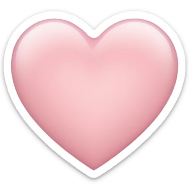 Light pink heart sticker