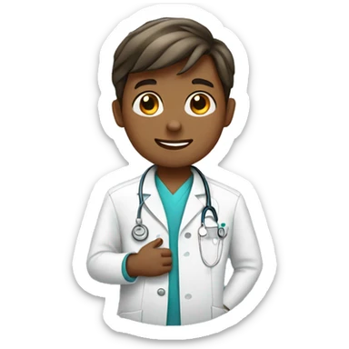 boy veterinarian  sticker