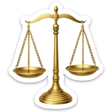 scales of justice sticker