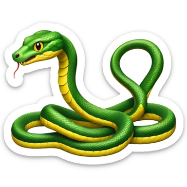 Snake with hands sticker