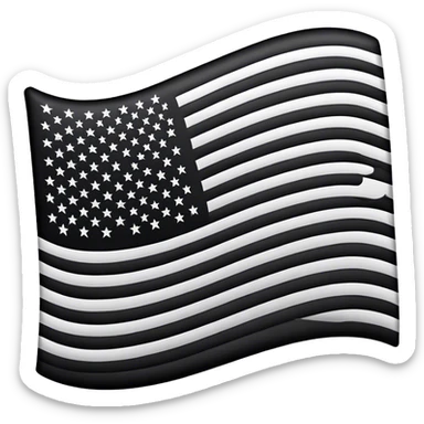 black american flag emoji sticker