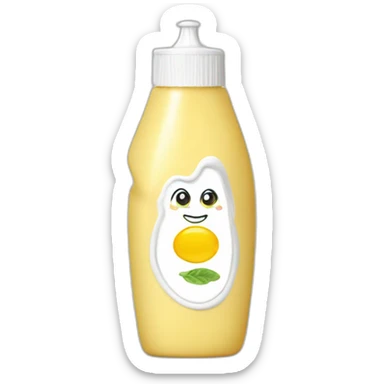 squeeze bottle of aioli sticker