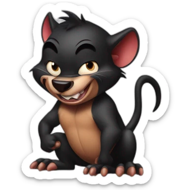 tasmanian devil from looney tunes sticker