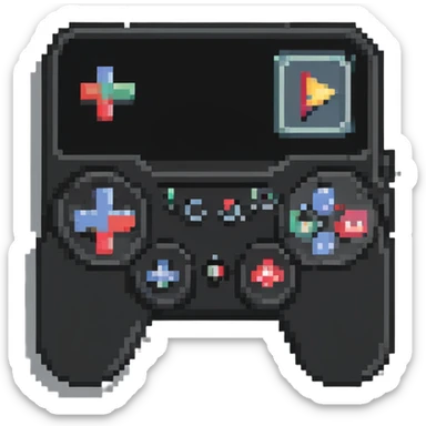 YouTube Gaming badge with controller and play button icon sticker