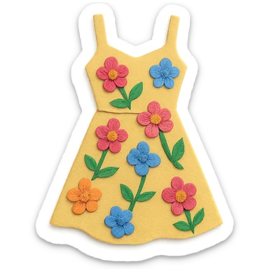 floral sundress sticker