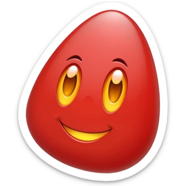 Emoji una piedra rubi  sticker