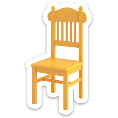 classic wooden chair sticker