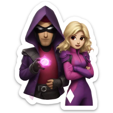 gambit and rouge sticker