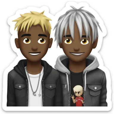 Xxxtentacion and lil peep sticker