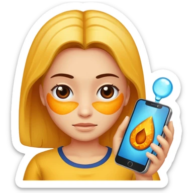 dermatoscópio olhando pele sticker