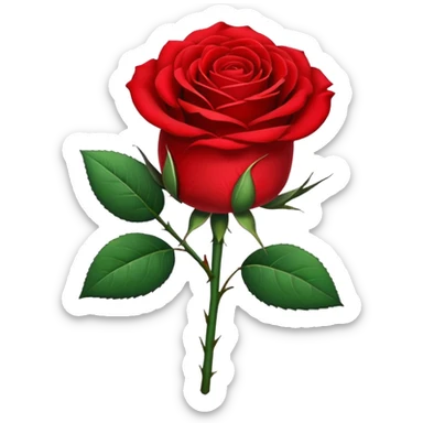 Singe rose sticker