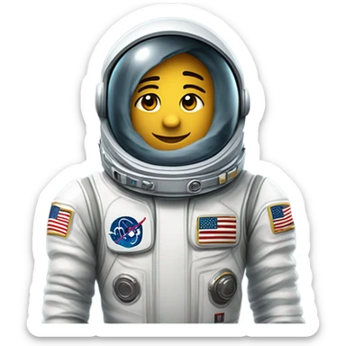 um astronauta flutuando no espaço sticker