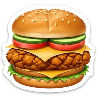 a friend chicken sandwich no lettuce or tomato sticker