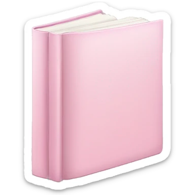 Light pink book sticker