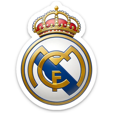 Real Madrid logo drawing  sticker