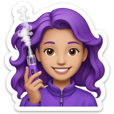 vape paars cute sticker