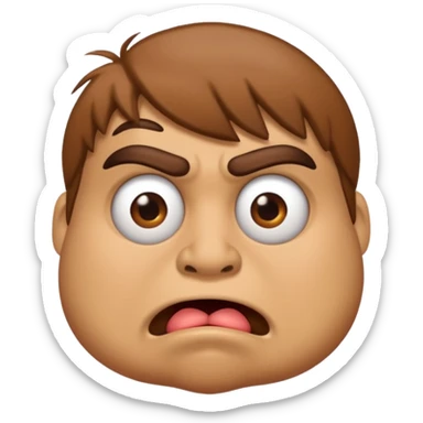 Grug making a stupid face sticker