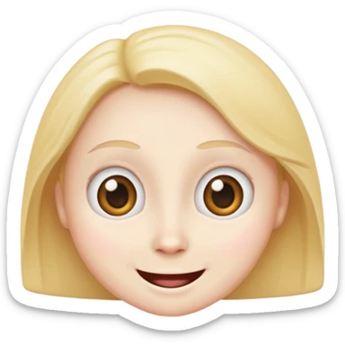 an Emoij for the character pomni from The amazing digital circus sticker