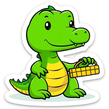 Alligator recently  with handler sticker