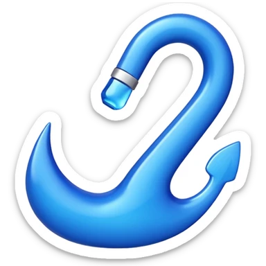 Blauer Haken  sticker