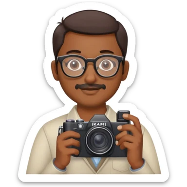 I want a male picture currenlty in resding in Missouri, USA. Who is born and bought up from kakinada, INDIA. He is love with photgraphy and always learn something new  sticker