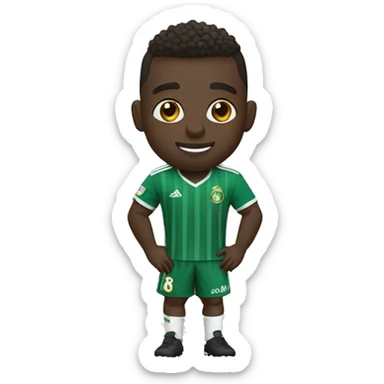 Vinicius con la camiseta del betis sticker