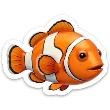 Clown fish in the aquarium sticker