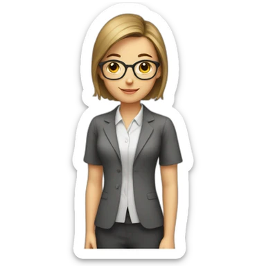 young teacher sticker