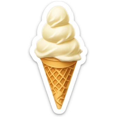 vanilla ice cream sticker