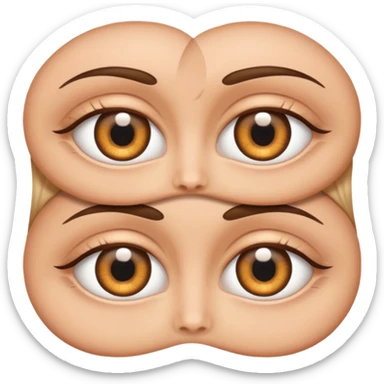 Peeping eyes sticker