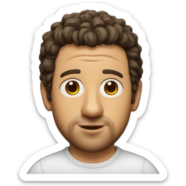 Adam sandler as a bear sticker