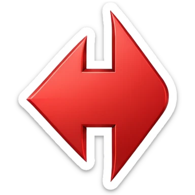 red arrow down sticker