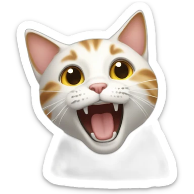 cat vibrating sticker