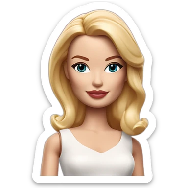 Margot Robbie Barbie sticker
