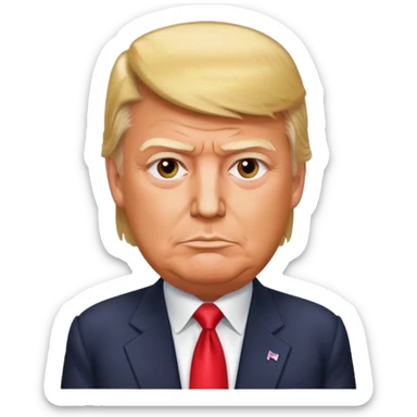 Donald trump leaning on fent sticker