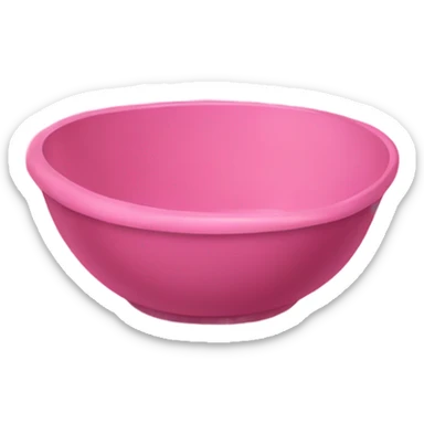 Pink bowl of nails  sticker