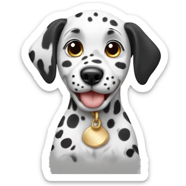 Dalmatian baby dog sticker