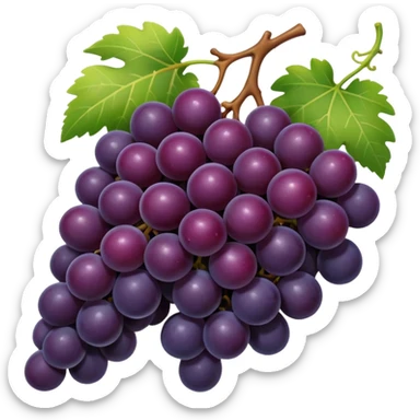 black grapes sticker