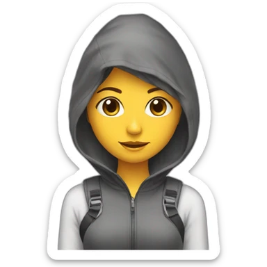 Ragazza con la tuta sticker