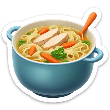 Chicken noodle soup sticker