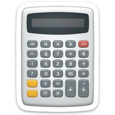 calculator front view sticker